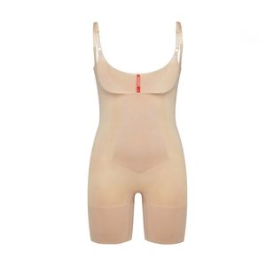 Spanx OnCore Open-Bust Mid-Thigh Bodysuit